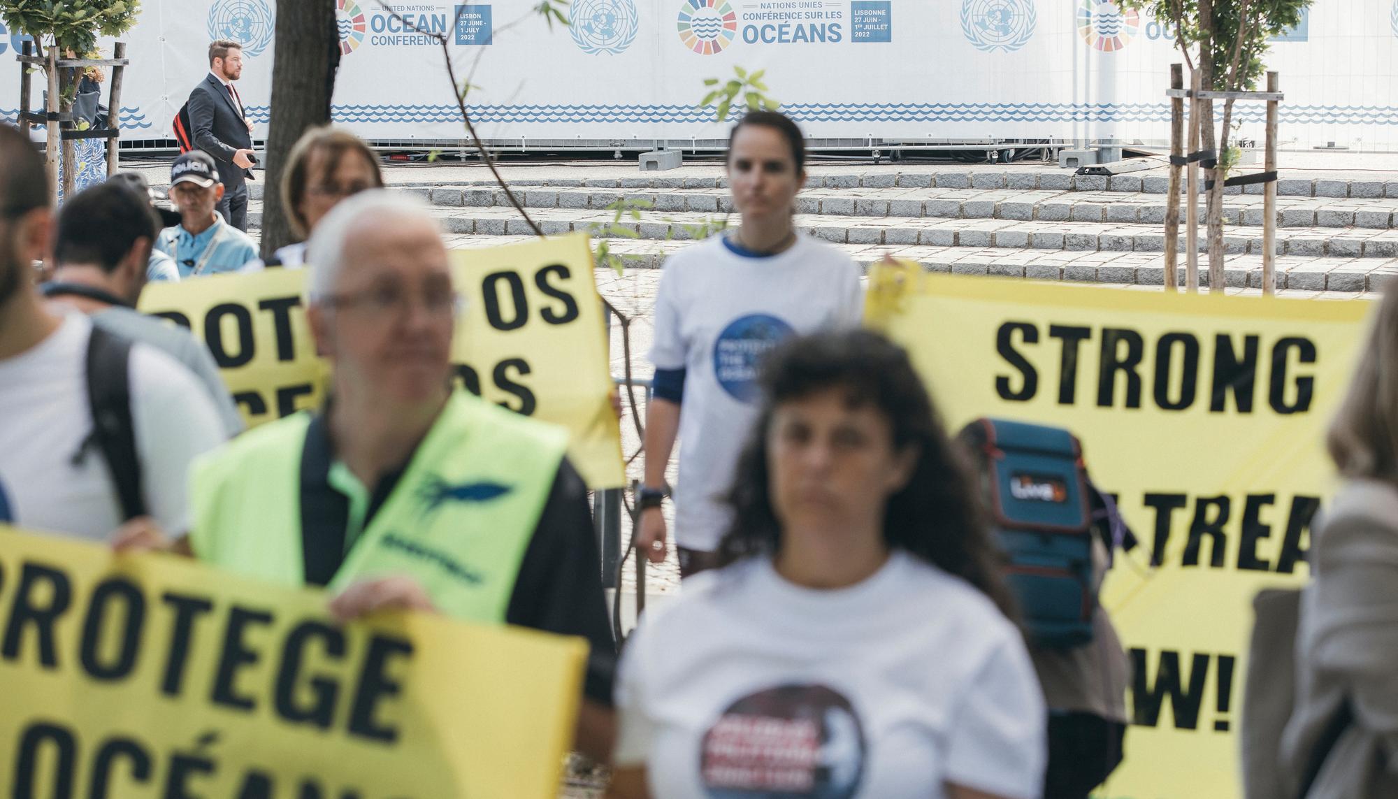 Oceanos Protesta en Lisboa